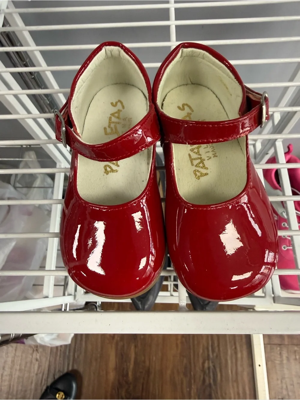 Baby Shoes-Glossy Red Patent Mary Jane Brand New No Box. Made in Spain
